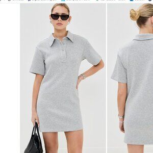 LE BOP NWOT Solene Polo Dress Solene Polo Dress Grey Size Small
